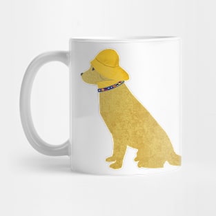 Nautical Preppy Golden Retriever Salty Dog Mug